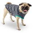 thumbnail image 1 of GF PET Trail Dog Jacket Reversible Elastofit Apparel Waterproof for Small Medium Large Dogs Pets, Denim, XS, 1 of 9