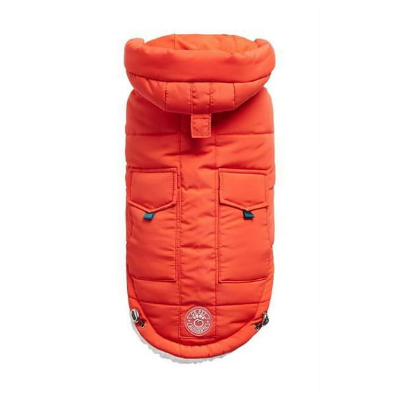 GF Pet GJ468F2-OR-2XS Super Puff Parka Coat, Orange - 2XS