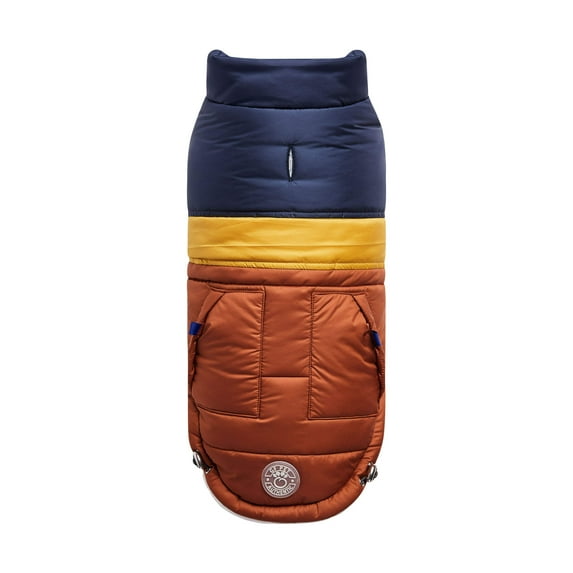 GF Pet GJ469F2-HA-2XS Retro Puffer Coat, Hazel - 2XS