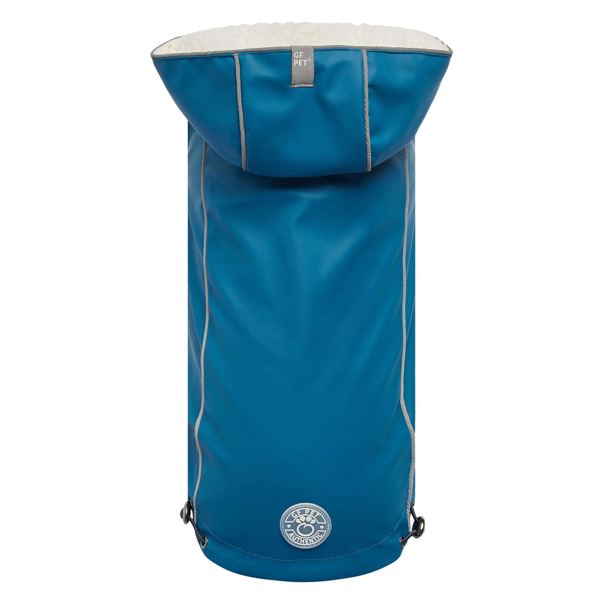 2XS Dark Blue Polyurethane Insulated Dog Raincoat
