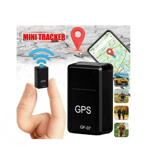 GF07 Mini Magnetic GPS Locator for Vehicles & Assets, Real-Time Tracking via GSM/GPRS with Strong Magnet, Requires 2G SIM Card (SIM Not Included)