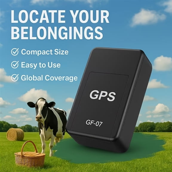 GF07 Mini Portable GPS Tracker, Real-Time Satellite Positioning Anti-Theft Locator, USB Powered Tracking Device for Vehicles, Pets and Personal Belongings