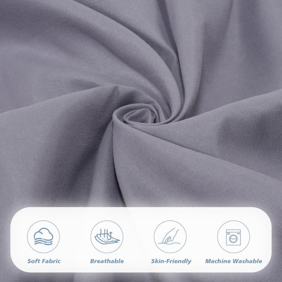 GFCAS-Gray Cot Sheet Set 4 Piece 31" x 75" Bed Sheets