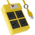 GFCI Power Strip Surge Protection Heavy Duty Extension Cord with