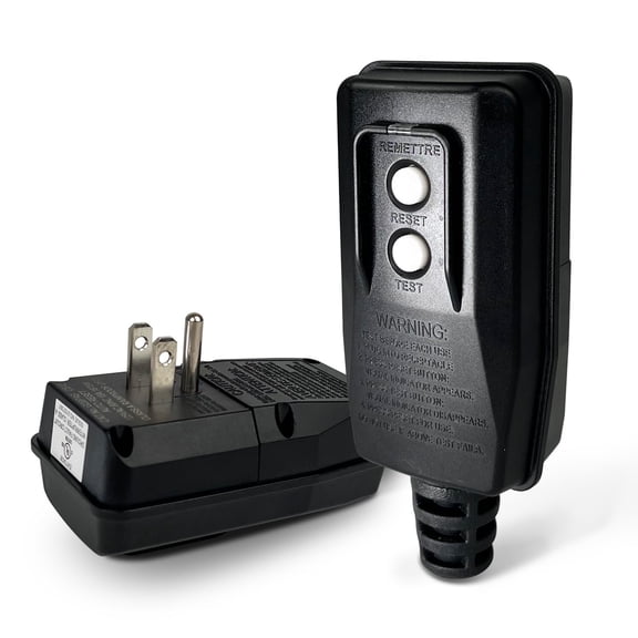 GFCI Replacement Plug Assembly 15A 3 Prongs UL Listed Black For Power Tools Waterproof