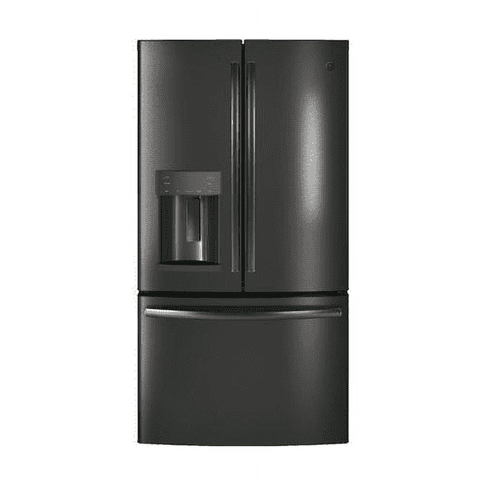 GFD28GBLTS 36 Freestanding French Door Refrigerator with 27.8 cu. ft. Total Capacity Door-in-Door TwinChill Evaporators Turbo Freezer and 4 Spill Proof Split Glass Shelves in