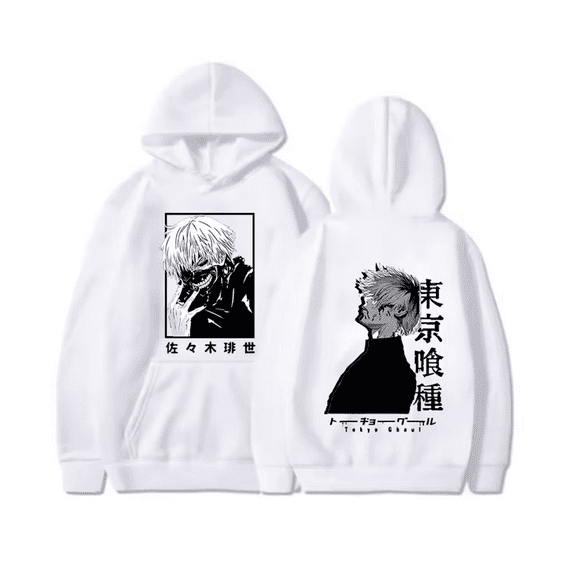 GFGSZTAFB Anime Tokyo Ghoul Clothing Ken Kaneki Graphic Print Long Sleeve Pullover Sweatshirt Ken Kaneki Ghoul Hoodie