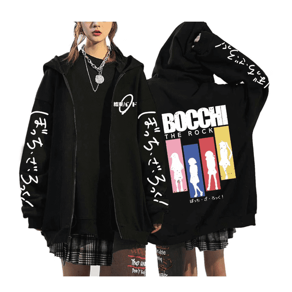 GFGSZTAFB BOCCHI THE ROCK cosplay Lonely Rock Goto Ichiri Ichiya Rainbow Autumn same style hoodie zipper