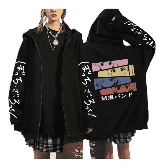 GFGSZTAFB BOCCHI THE ROCK cosplay Lonely Rock Goto Ichiri Ichiya Rainbow Autumn same style hoodie zipper