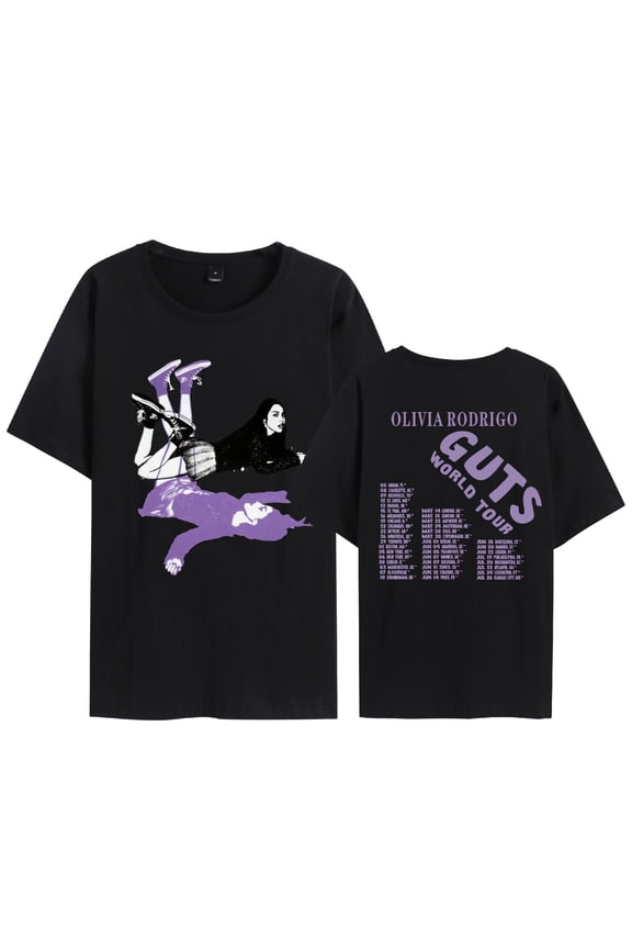 Gu.Ts T-shirt Oli.Via Ro.Drigo Short Sleeve, Gut.S Tour Cotton T-shirt, Unisex Graphic Shirt