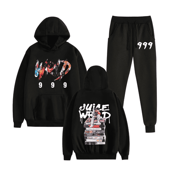 GFGSZTAFB JUICE WRLD Two-Piece Hoodie New Style 999 Rapper Hip Hoodie Unisex