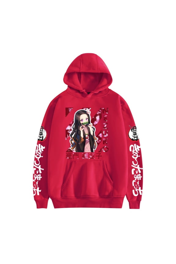 Kamado Nezuko Anime Hoodie Sweatshirt Fashion Men/Women Casual Hip Hop Harajuku Style Loose Fit Pullover Sweatshirt