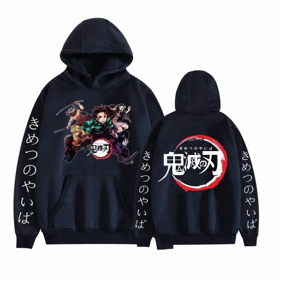 GFGSZTAFB Kamado Tanjirou Anime Hoodie Sweatshirt Fashion Men/Women Casual Hip Hop Autumn/Winter Clothes XS-3XL