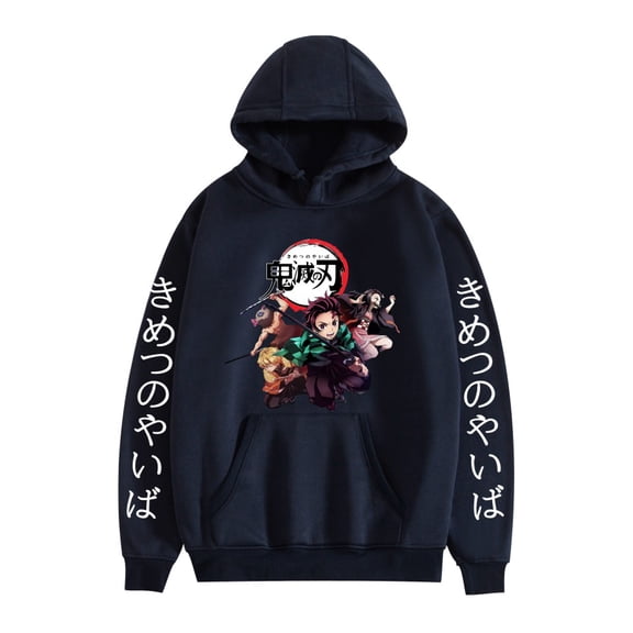 GFGSZTAFB Kamado Tanjirou Anime Hoodie Sweatshirt Fashion Men/Women Casual Hip Hop Autumn/Winter Clothes XS-3XL