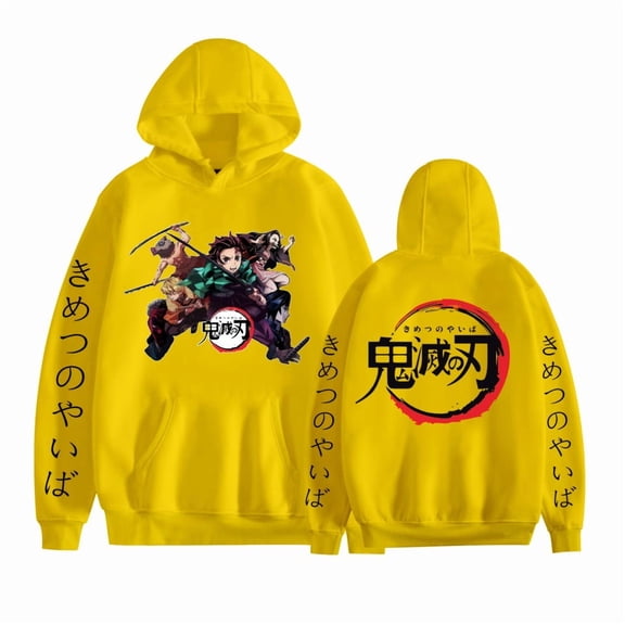 GFGSZTAFB Kamado Tanjirou Anime Hoodie Sweatshirt Fashion Men/Women Casual Hip Hop Autumn/Winter Clothes XS-3XL