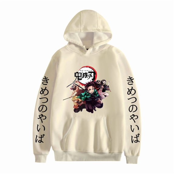 GFGSZTAFB Kamado Tanjirou Anime Hoodie Sweatshirt Fashion Men/Women Casual Hip Hop Autumn/Winter Clothes XS-3XL