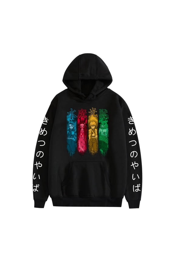 Kamado Tanjirou Anime Hoodie Sweatshirt Fashion Men/Women Casual Hip Hop Harajuku Style Loose Fit Pullover Sweatshirt