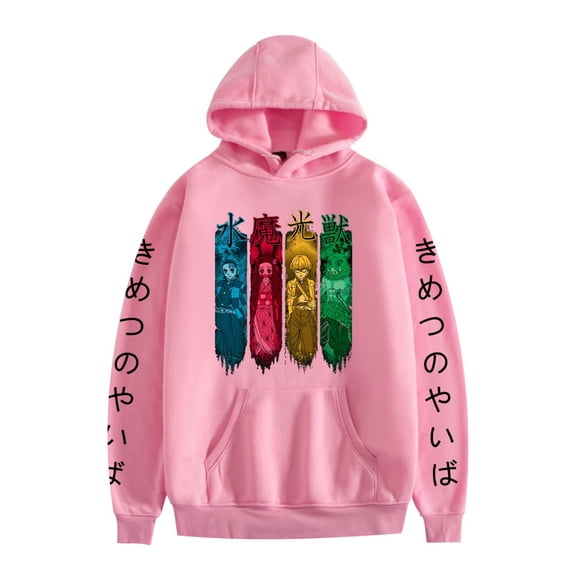 GFGSZTAFB Kamado Tanjirou Anime Hoodie Sweatshirt Fashion Men/Women Casual Hip Hop Harajuku Style Loose Fit Pullover Sweatshirt