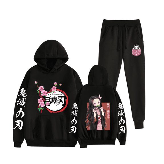 GFGSZTAFB Nezuko Tanjirou Rengoku Kyoujurou Tsuyuri Kanawo Anime two-piece Hoodie