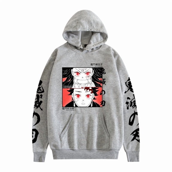 GFGSZTAFB Rengoku Kyoujurou Anime Hoodie Sweatshirt Fashion Men/Women Casual Hip Hop Harajuku Style Loose Fit Pullover Sweatshirt