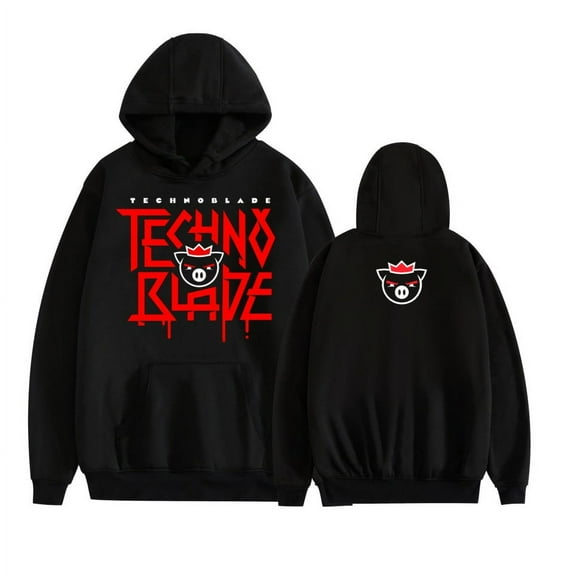 GFGSZTAFB Technoblade Merch Hoodie Pullover Long Sleeve Hooded Sweatshirt for Men Women Funny Tops