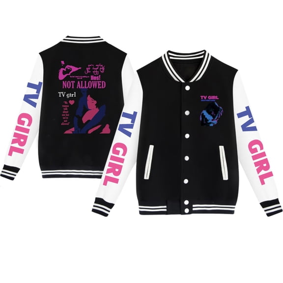 GFGSZTAFB Tv Girl Lovers Rock Song 3D Print Baseball Jacket  Fashion Sweatshirt Unisex