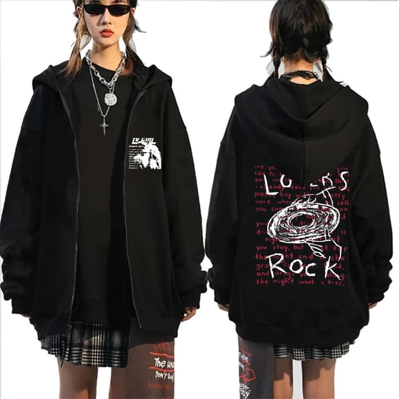 GFGSZTAFB Tv Girl Lovers Rock Song 3D Print Zip Up Hoodie Unisex Fashion Vintage Sweatshirt