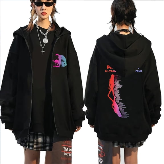 GFGSZTAFB Tv Girl Lovers Rock Song 3D Print Zip Up Hoodie Unisex Fashion Vintage Sweatshirt