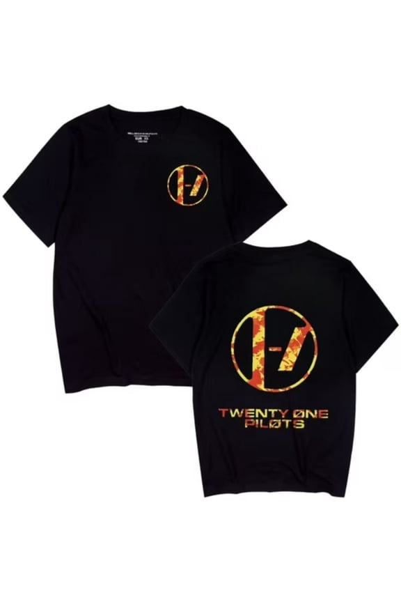 Twenty One Pilots Casual Cotton T-shirt Sheep Pattern Fun Rock Hip-Hop Classic Comfortable T-shirt Short Sleeve Shirt Top