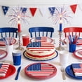 thumbnail image 1 of GFHFHITJ 24 Pcs 4th of July Plates Set, 9" Disposable Patriotic Themed Paper Plates Party Supplies for Birthday Wedding Decor, 1 of 6