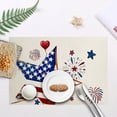 thumbnail image 1 of GFHFHITJ 4th Of July Star Placemat Heat Resistants Polyester Table Mat Patriotic Americans Flag Theme Kitchen Dining Decor Singles, 1 of 6