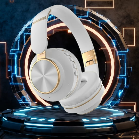 GFHFHITJ Active Noise Cancelling Headphones Bluestooth Headphones Wireless Headphones Over Ear with Microphone Deep Bass, Comfortable Protein Earpads, 30 Hours Playtime for Travel/Work, Ck