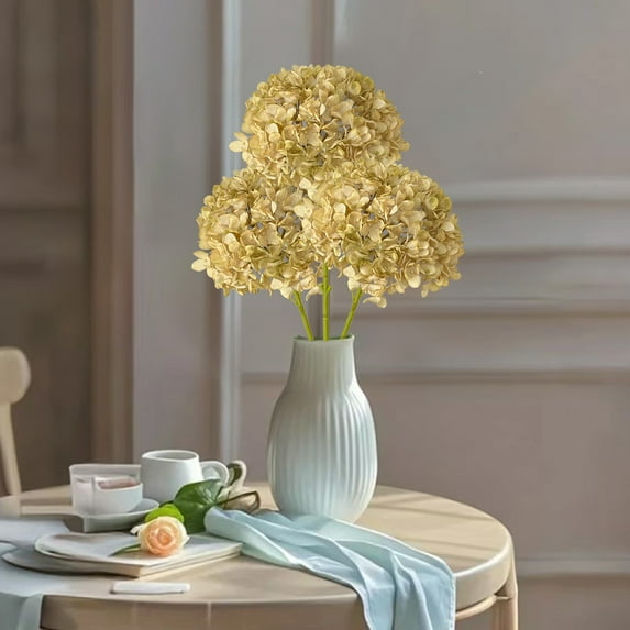 GFHFHITJ Artifical Flower for Decorations, Fake Hydrangea Silk Flower with Stems for Home Table Centerpieces Faux Flower Bouquet for Wedding Birthday Party Decoration