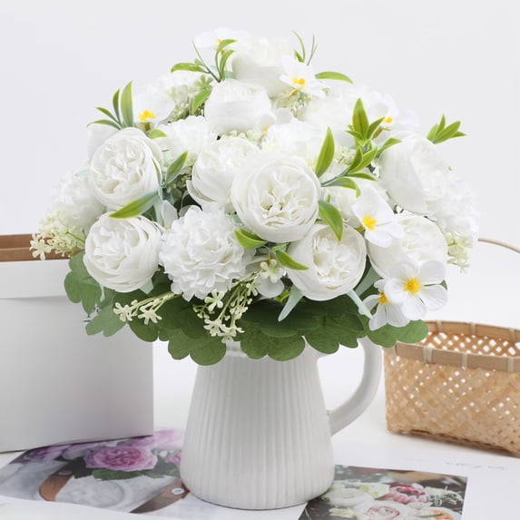 GFHFHITJ Artifical Flowers Simulated Peony Bouquets Peony Bouquets and Holiday Decorations and Wedding Photography Props