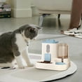 thumbnail image 1 of GFHFHITJ Automatic Cats Feeder Smart Timed Cats Feeding Station and Water Dispenser 3.8L Auto Dog Waterer Bowl Pet Food Container Programable Dry Food Dispenser(Blue), 1 of 6