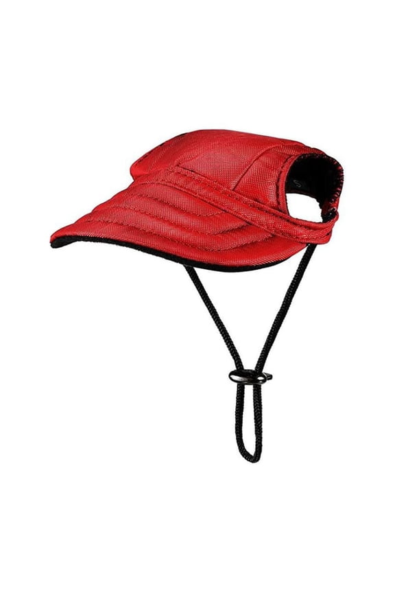 Baseball Cap Out Door Sun Protection Hood For Dogs 2024 New Dog Hat Canvas Dog Sun Hat Dog Baseball Pet Dog Out Door Sun Protection Visor Hat with Ear Holes and Adjustab