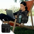 thumbnail image 1 of GFHFHITJ Beach Chair Hanging Storage Pouch Snack Bag,Outdoor Folding Camping Chair Caddy Seat Organizer with Many Pockets,Chair Side Organizer Storage Bag Armrest Pouch with Cup Holders, 1 of 8