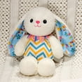 thumbnail image 1 of GFHFHITJ Bunny Stuffed Animal Easter Striped Rabbits Plushes Toy Girl Sleeping In Bed Pillow Cloth Doll Holiday Gift Easter Eggs Pillow Sofa Backrest, 1 of 6