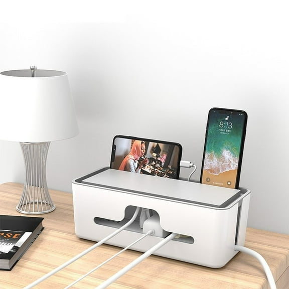 GFHFHITJ Cable Management Box, Cable Organizer Box, Large And Medium Size, Cord Hider Box To Hide Surge Protector Cover On Desk Or Floor