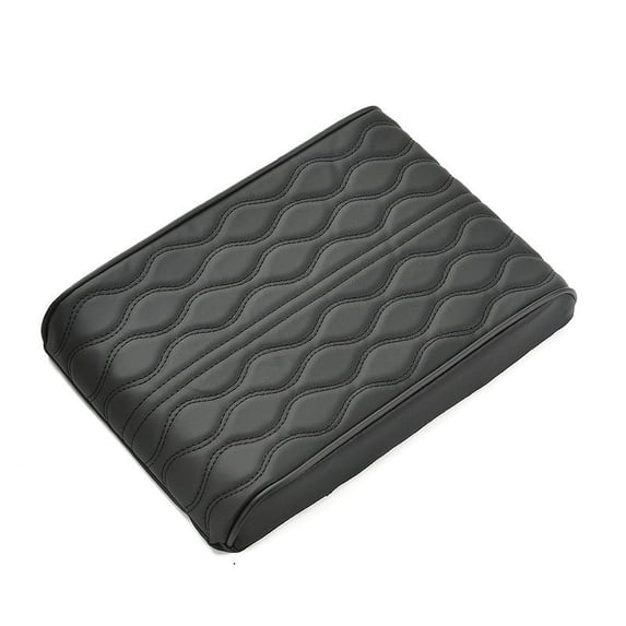 GFHFHITJ Car Center Console Heighten Cover, Leather Memory Foam Car Armrest Booster Pads, Leather Car Armrest Cover Protector, Suitable for Most Vehicles, Suvs, Trucks, Cars (12.6*6.9|",A)