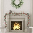 thumbnail image 1 of GFHFHITJ Christmas Garlands, Battery Operated Artificial Green Leaf Vine Light, Good for Indoor Outdoor Home Christmas Decoration, 1 of 3
