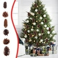 thumbnail image 1 of GFHFHITJ Christmas Tree Ornaments ,Christmas Pines Cones,1.96 Inch Christmas Tree Snow Pines Cone with Wired Picks Crafts Pinescones Woodent Pines Cones Decorations for Christmas Tree Ornaments, 1 of 6