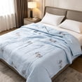 thumbnail image 1 of GFHFHITJ Cooling Blanket Summer Quilt, Lightweighted Blanket, Soft -Friendly Thin Bed Comforter, Washable Bed Blanket For Bedroom Living Room All Season Indoor Use, 1 of 8
