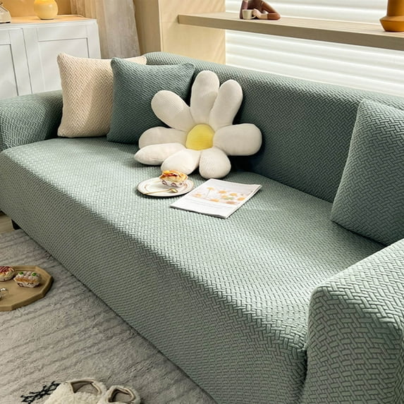 GFHFHITJ Coolings Blanket,Sofa Cover Stretch Sofa Cover, Sofa Fabric Furniture Cover, High Stretch Sofa Cover Pet Dog Friendly Non-Slip, Oversized Elastic Furniture Cover,Knitted Fabric