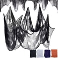 thumbnail image 1 of GFHFHITJ Halloween Gauze Cloth, Ghost Festival Black Gauze Bar Decoration, Creepy Ragged Cloth Halloween Decor for Ghost House Room Terrifying Outdoor&Indoor, 1 of 5