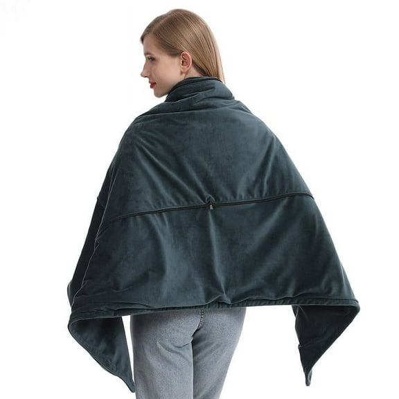 GFHFHITJ Heating Blanket office Lunch Break Plus Fleece Warm Heating Shawl Drape Electric Blanket