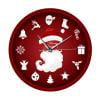 GFHFHITJ Holiday Decoration Gift Wall Clock Santa Claus Wall Clock Decoration Clock