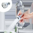 thumbnail image 1 of GFHFHITJ Kitchen Faucet Extender, 360° Rotatable Sink Faucet Sprayer Attachment Anti-Splash Tap Booster Shower and Water Saving Faucet for Kitchen, 1 of 6