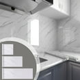 thumbnail image 1 of GFHFHITJ Kitchen Wall Stickers,118 78 40In Three Sizes White Marbled Contact Paper Countertop Rainproof Wallpaper Peel And Stick Wallpaper Roll Self Adhesive Removable For Kitchen Cabin, 1 of 8