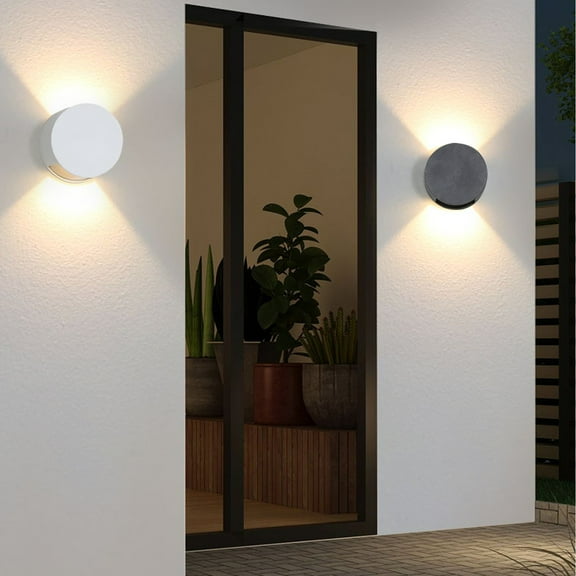 GFHFHITJ LED Dimmable Wall Sconce Modern Indoor Up And Down Sconces 6W Bright Sconce Wall Lighting For Living Room Hallway Stairs Aluminum